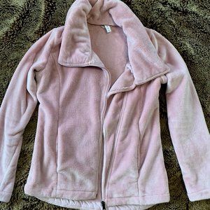 Pink fleece fuzzy jacket